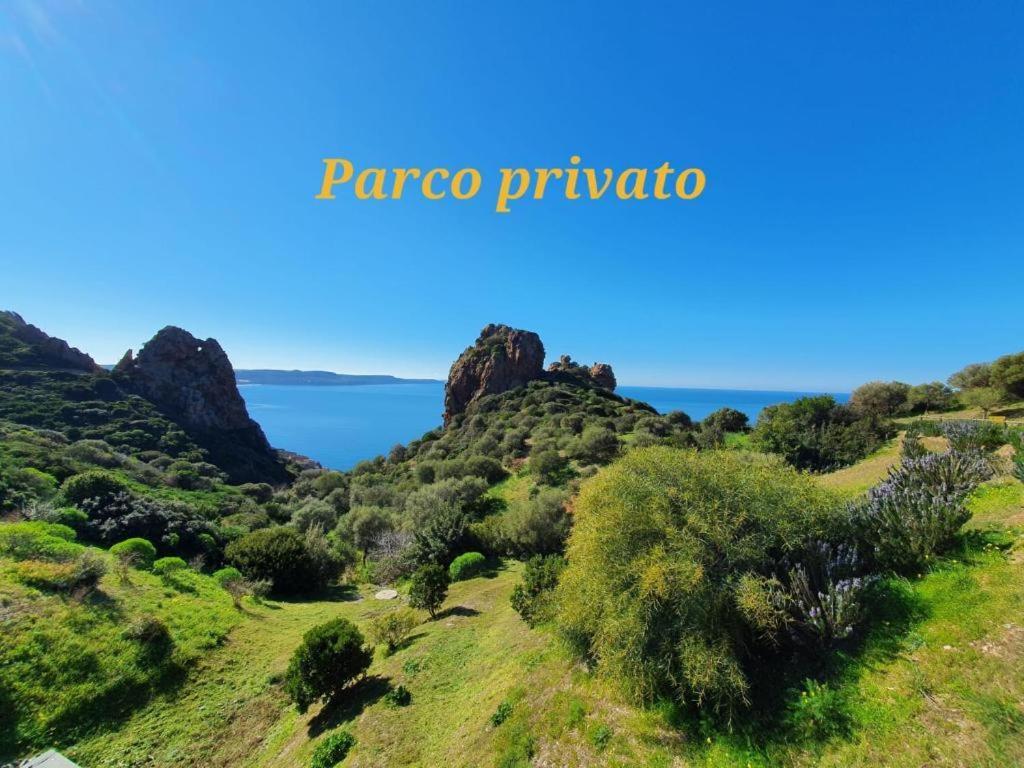 Villa L'Estasi Tanca Piras A Bordo Piscina Con Vista Mare Nebida Exterior foto