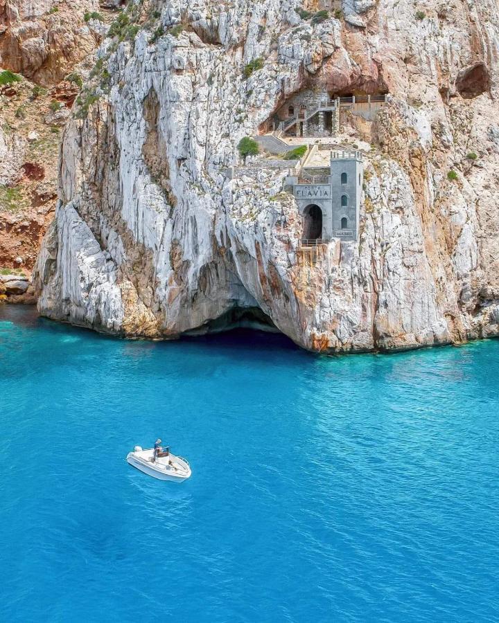 Villa L'Estasi Tanca Piras A Bordo Piscina Con Vista Mare Nebida Exterior foto