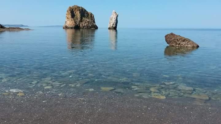 Villa L'Estasi Tanca Piras A Bordo Piscina Con Vista Mare Nebida Exterior foto